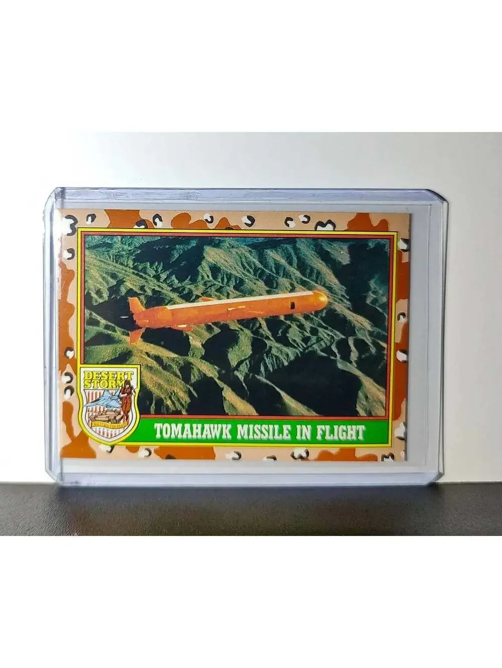 Tomahawk Missile in Flight 1991 Topps Desert Storm #47 Card - Picture 1 of 10